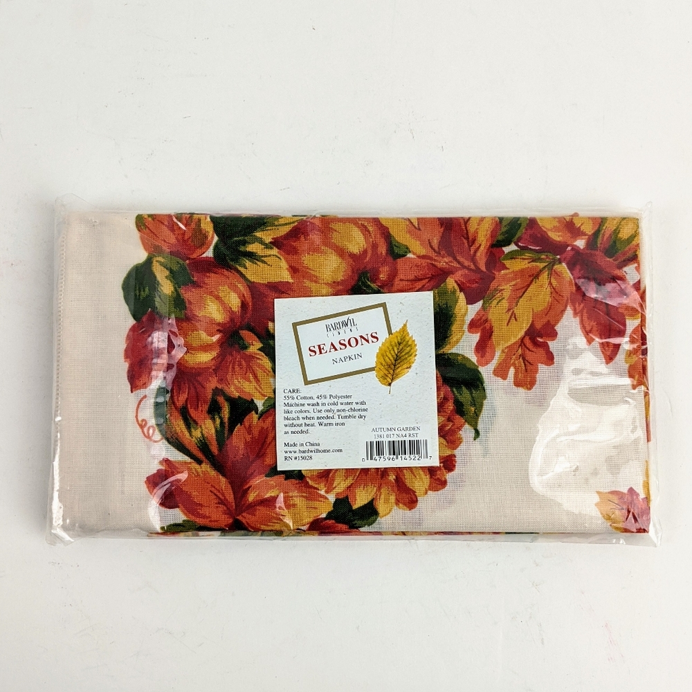 Bardwil linens Autumn garden napkins set of 4